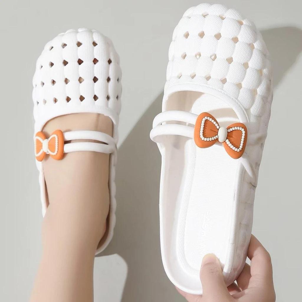 Women's Summer Soft Sole Breathable Non-slip Flat Slippers for Indoor/Outdoor Wear