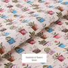Canvas Floral Cotton Fabric for Sofa, Tablecloth, Stripe Curtains, Pillows & Remnants Clearance