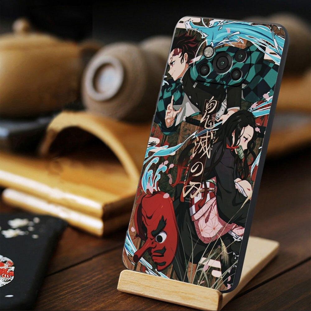 Für Xiaomi POCO MI 11 lite F3 10T M4 Pro 5G X3 NFC 11T F4 GT X4 M3 9T Handyhülle Mode Demon Slayer Kimetsu No Yaiba