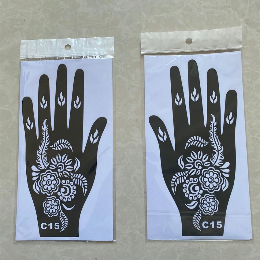 Dark Hand Tattoo Stickers: Original, Beautiful Hand-Shaped Temporary Tattoo Templates