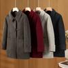 Middle Age Women's Wool Coats and Mixtures Plus Size Autumn Outerwears Elegant Loose Lady Jackets