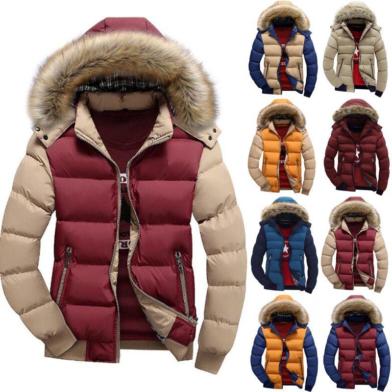 Padded Bubble Fur Hooded Coat Winter Warm Thick Puffer Quilted Jacket Parka**