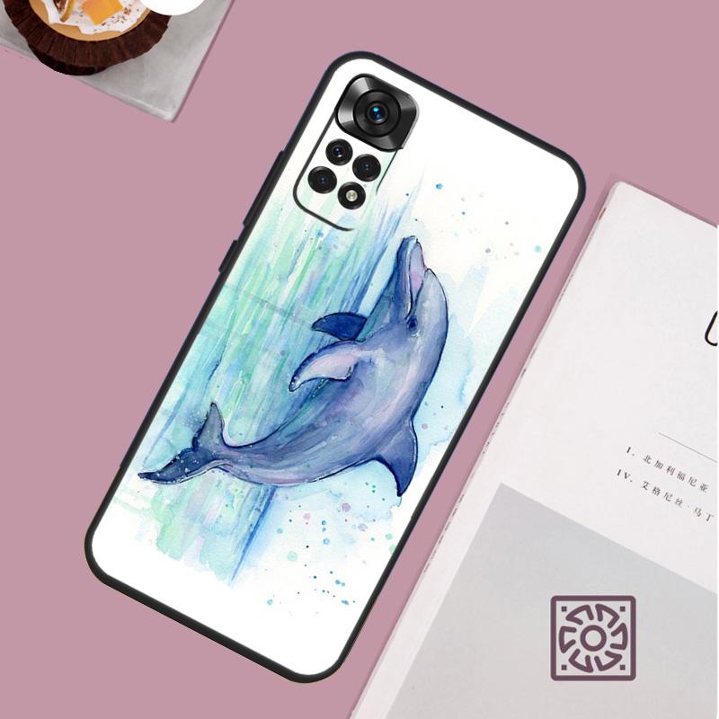 Ocean Dolphin Case For Xiaomi Redmi Note 12 9 10 11 13 Pro Plus 9S 10S 11S 12S Redmi 12 10C 12C 13C Cover