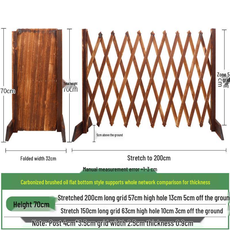 Extendable Anticorrosive Wood Garden Fence & Climbing Frame for Outdoor and Indoor Use