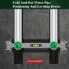 Adjustable Hot Water And Cold Water Pipe Leveling Tool With Bubble Level For Shower Installation 3ml