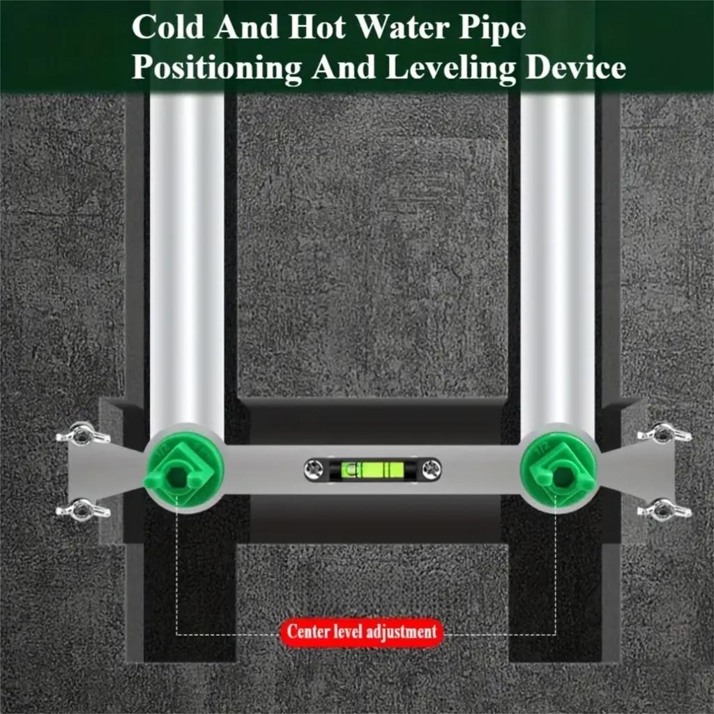 Adjustable Hot Water And Cold Water Pipe Leveling Tool With Bubble Level For Shower Installation 3ml