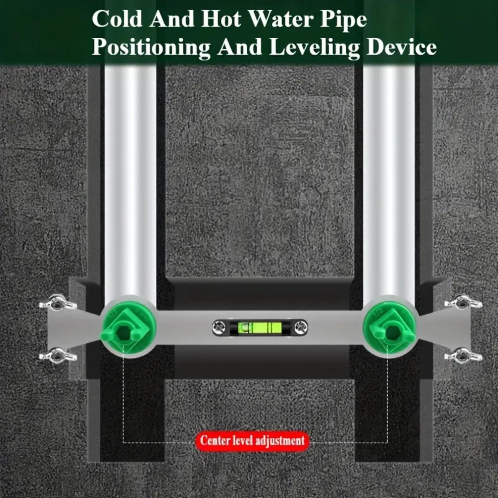 

Регулируемый инструмент для выравнивания труб горячей и холодной воды с пузырьковым уровнем для установки душа 3 мл One Size