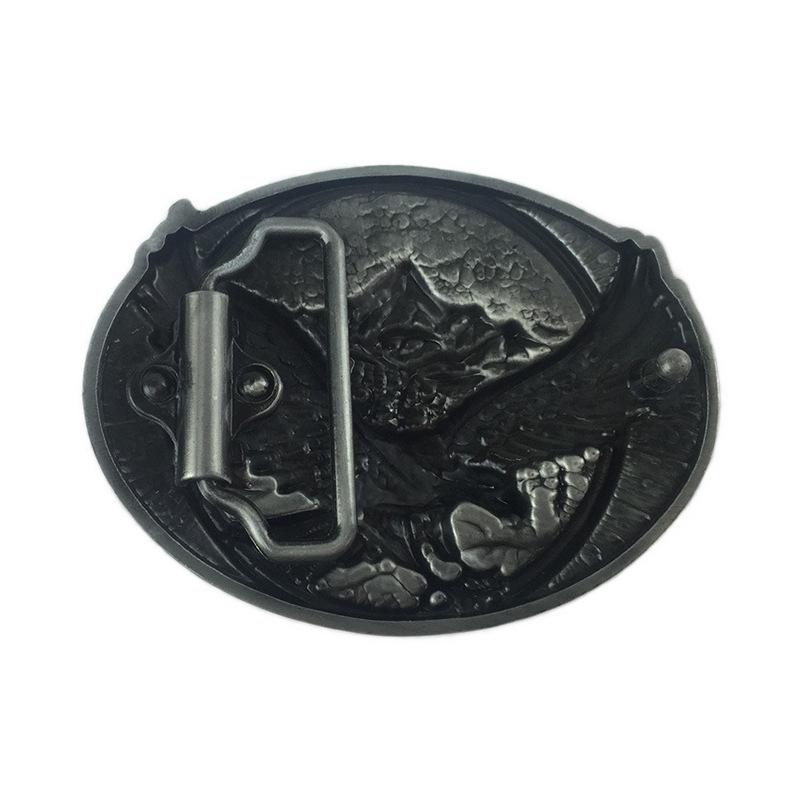 Men's Punk Cowboy Western-Style Belt Buckle – Mountain Eagle Design