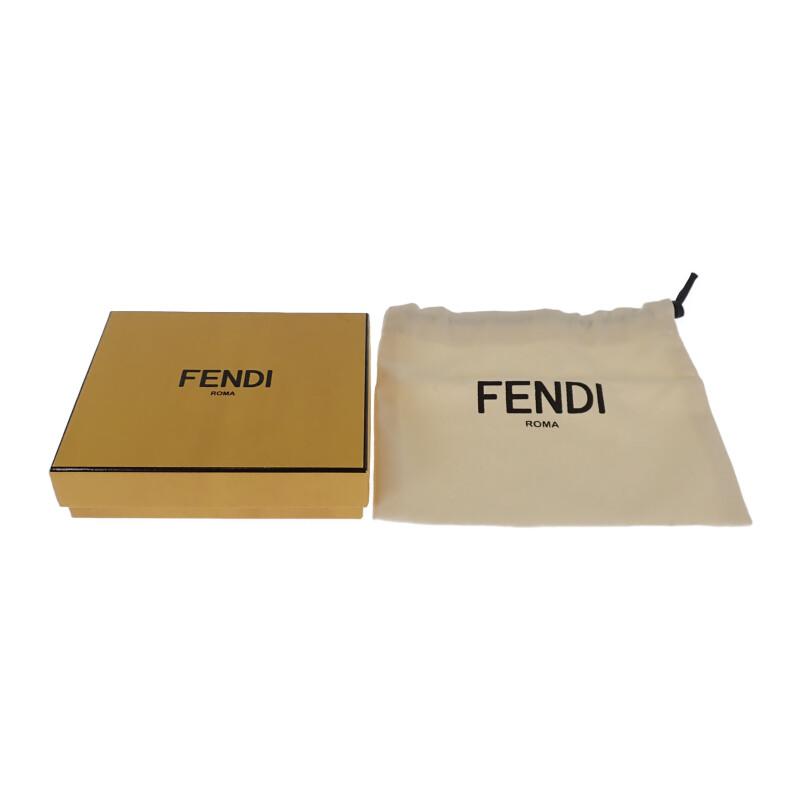 FENDI  7M0164 Card Case Brown leather Women