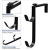 2Pcs Metal Pool Pole Hanger Double Hook Fence Hooks No Drill Pool Pole Fixing Hooks  Swimming Pool