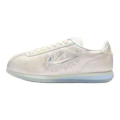 Cortez Glitzer Swoosh - Blau Hellgrün Segel Damensneakers IU0528-114