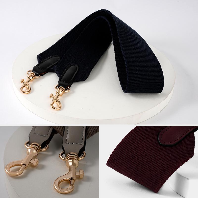 6cm Wide Cowhide Canvas Shoulder Strap for Versatile Crossbody Bucket Bags