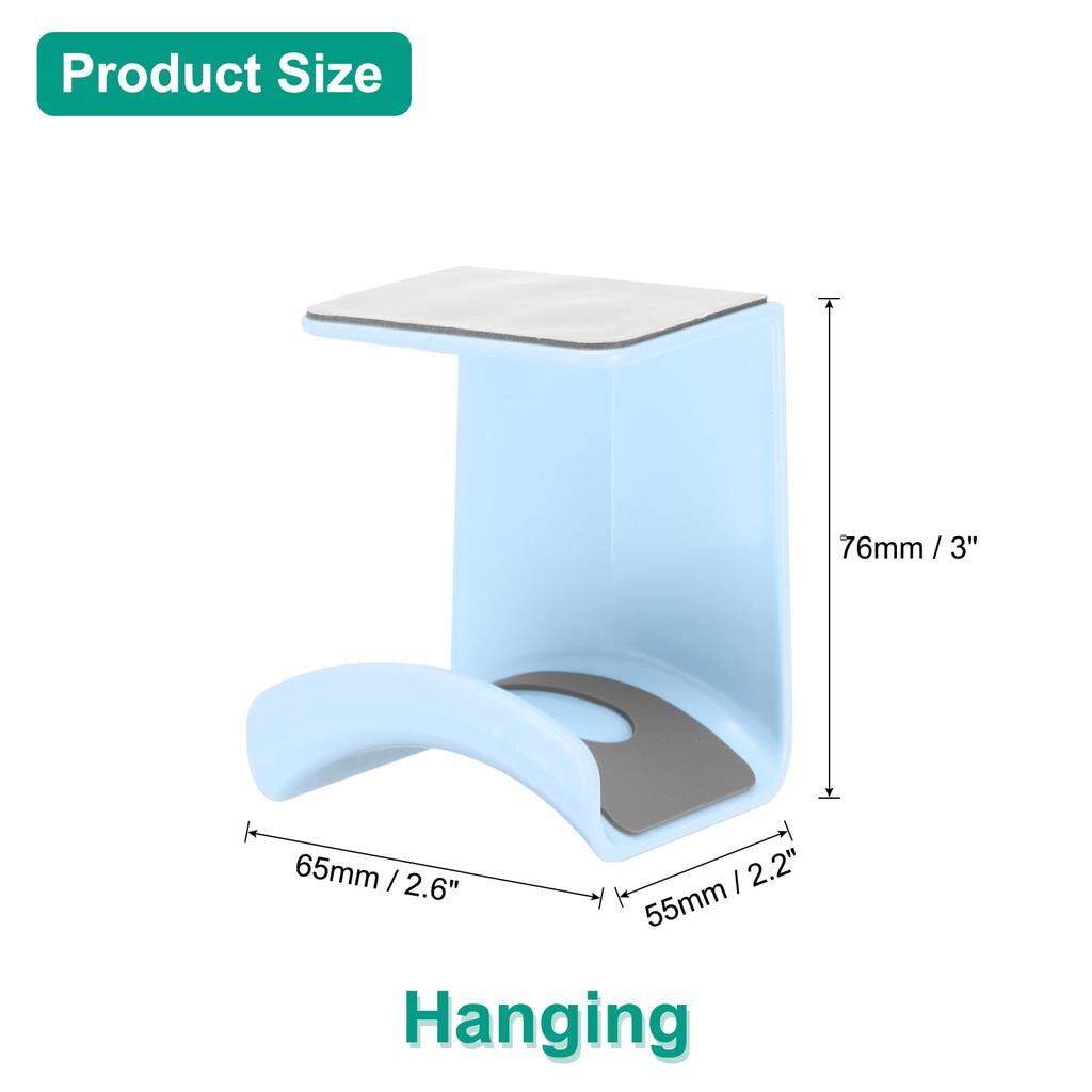 uxcell Headphone Stand, 4-Piece ABS Headset Holder, Adhesive Headphone Holder Hook Mount Headphone Hanger Hook for Gaming Headphones and Earphone