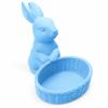 Easter decoration blue bunny with basket Christmas ornament