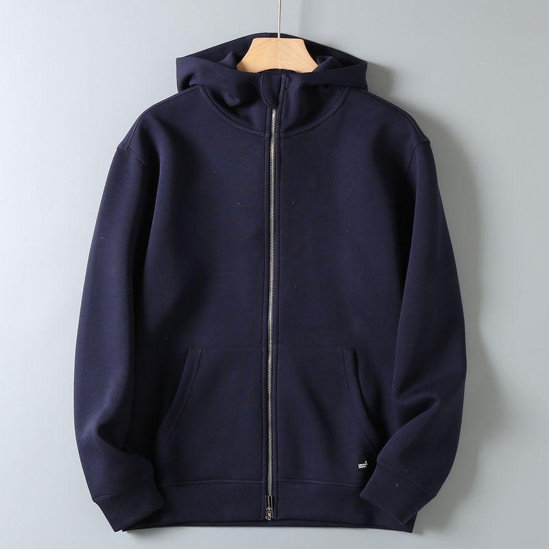 Original Export Designer Line Heavyweight Couple's Style Autumn Unisex High-End Basic Versatile Cardigan Sweatshirt Jacket