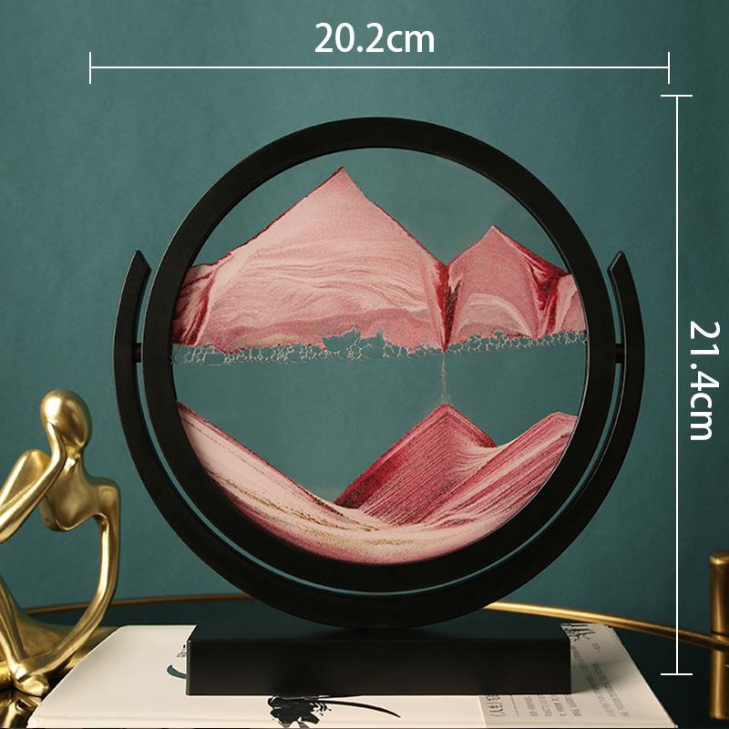 Creative Hourglass Liquid Quicksand Painting - Ideal Decoration for Office, Living Room, Bedside or as Birthday Gift