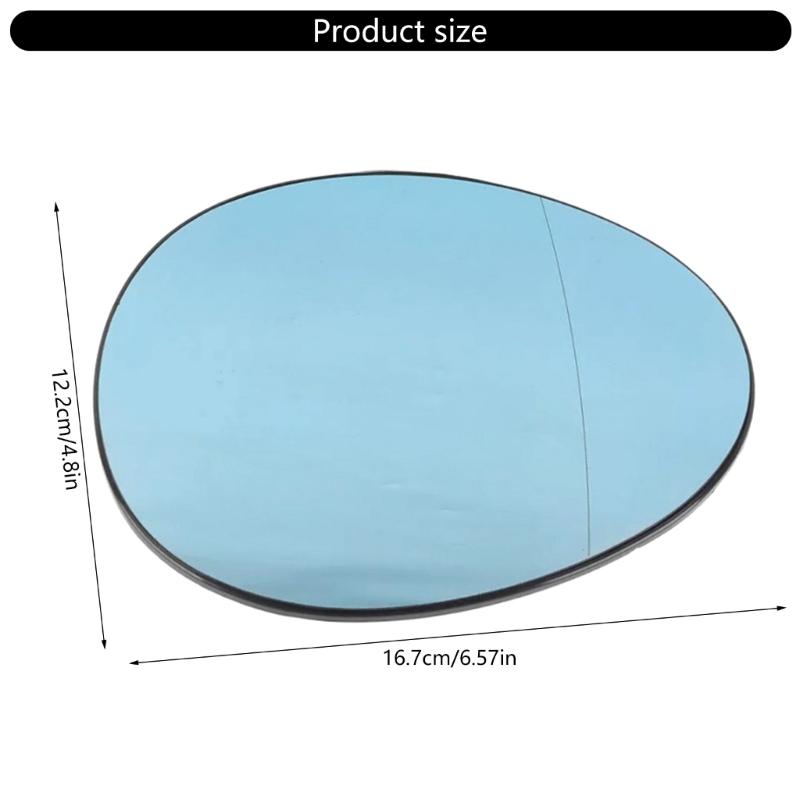 Left/Right Wing Mirror Glass 51169803193 51162755625 51169803194 51162755626 for R55 Rearview Mirror Glass Replacement