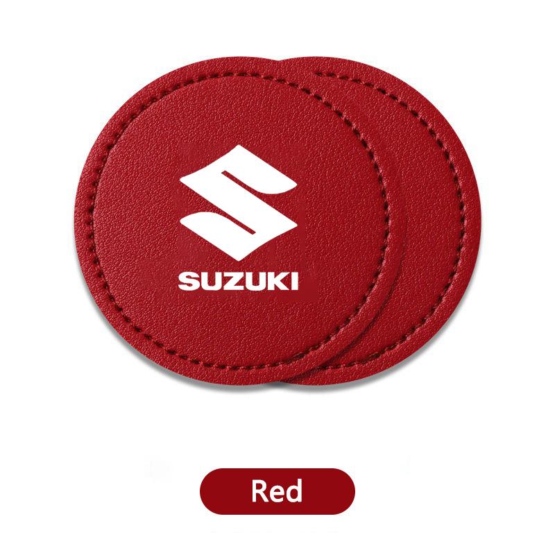 

2pcs Car Interior Water Cup Pad Coaster Non-slip Mat Bottle Holder For Suzuki Swift Grand Vitara Baleno Jimny Auto Accessories
