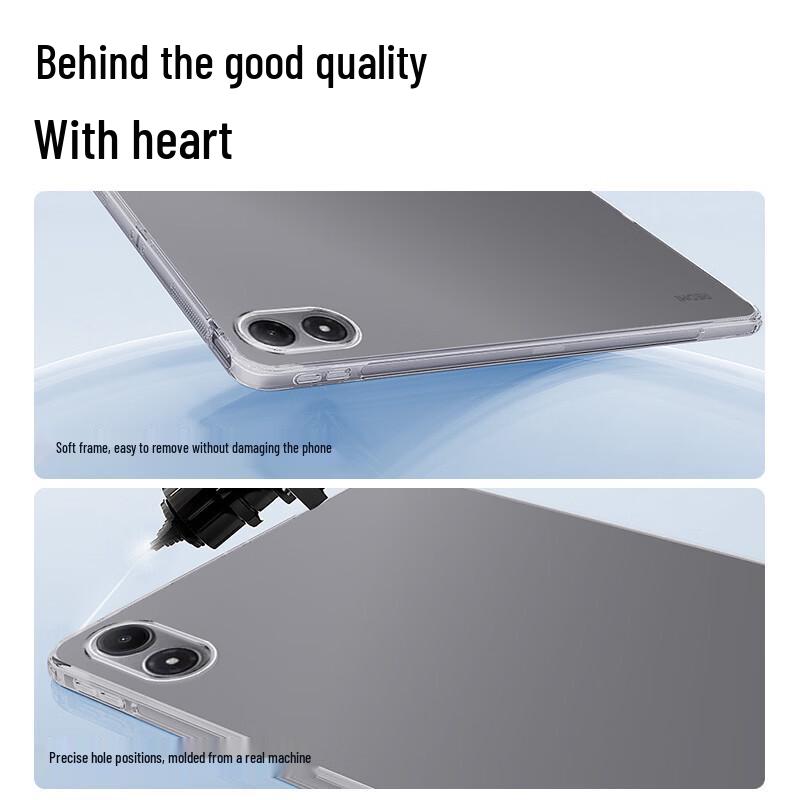 Kulefeng Průhledný TPU kryt pro Redmi Pad 2 Pro 12,1 palce