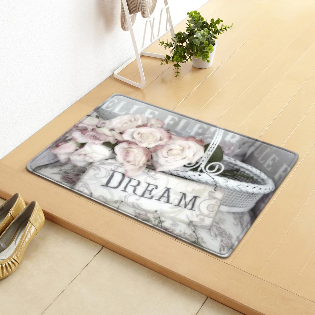 Creative Home Door Mat Water Absorbent Non-Slip Mat Living Room Kitchen Floor Mat Bedroom Carpet