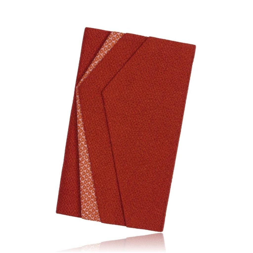 Wa-Yuraku Fukusa (Cloth Wrapping Cloth) - Dark Red, for Celebrations, Women, Weddings, and Money Envelopes, Made in Japan