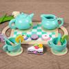 Kids Tea Kitchen Set With Cakes Teapots For Family Interaction And Creativity