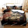 Panzer Bettbezug King Size Kriegsthema Bettwäscheset Dirt Bike Steppdeckelbezug für Kinder Jungen Männer Bequemer Mikrofaser Steppdeckelbezug