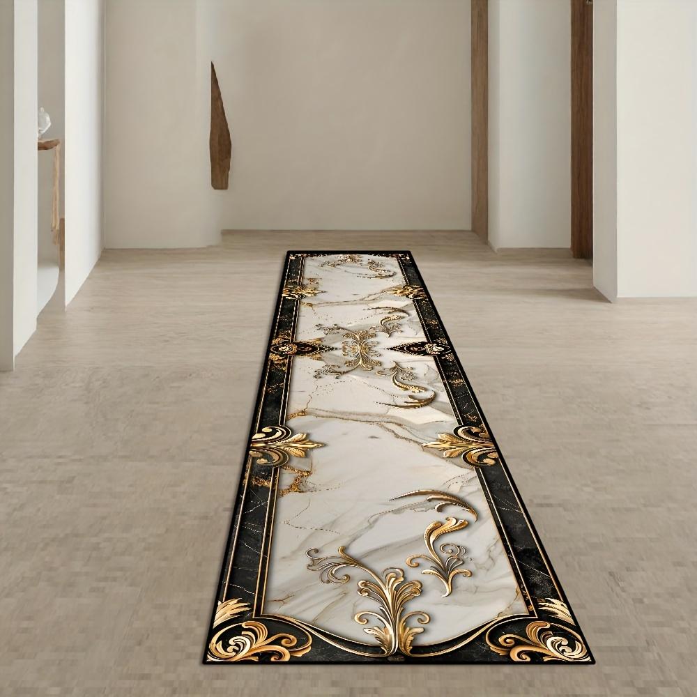 

Розкішний килим-доріжка з принтом для коридорів, віталень, спалень, передпокоїв та дверних проемів Нековзкий, стійкий до плям Декор для дому 60x180cm 24x71inch