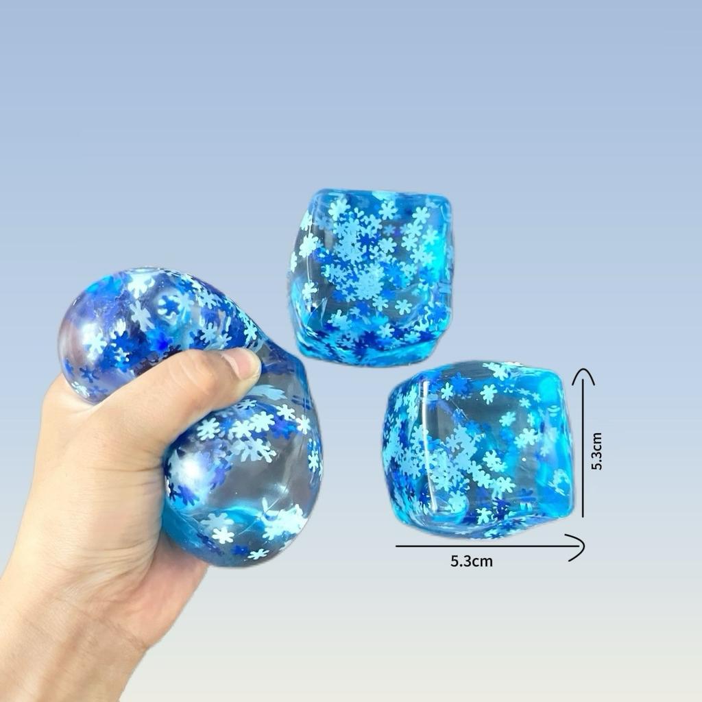 1pc Squishy Maltose Snow Ice Cube Stress Balls Stress Balls for Adults Anxiety Relief Funny Stress Calming Toys