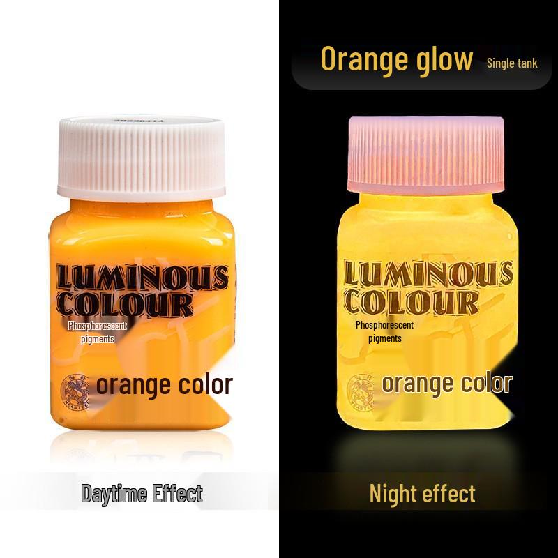 Glow-in-the-Dark Fluorescent Pigment Set for Kids - Perfect for DIY Clothes, Shoes, Plaster Dolls, and Hand-Painted Crafts!