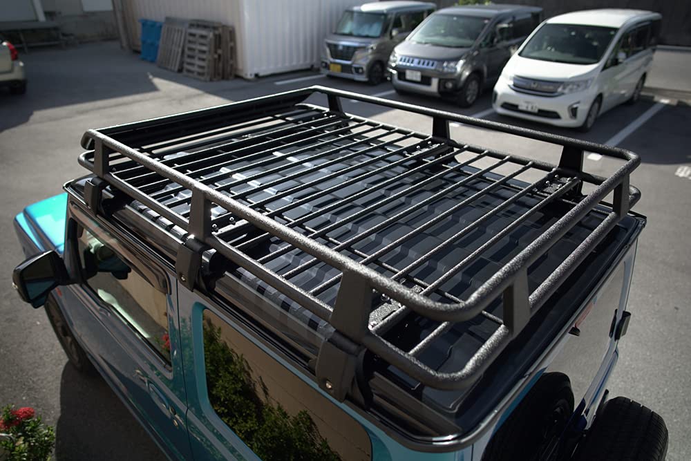 Tools Island JB64 Jimny Sierra Roof Rack Aluminum Roof Carrier Cargo Rack Roof Basket Black 175 X Width 125 X Height 16 50639 Jimny/JB74 (Length Cm)