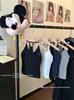 Women's Halter Neck Vest with Side Bust Support, Chest Pads, Slimming Waist, and Back Shaping for Summer Outerwear or Inner Layer