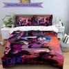 3Pcs Cyberpunk Future Cityscape Bedding Set Soft Fabric Duvet Cover Pillowcases Home Xmas Halloween Gift 1 Duvet Cover 2 Pillowcase S1669
