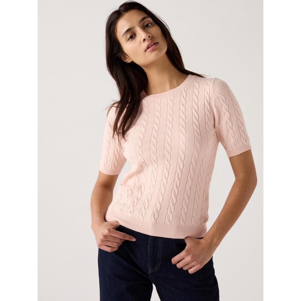 Uniqlo Cable Crew Neck Sweater  Short Sleeve 
