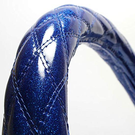 Viz Steering Wheel Cover for Accord Glitter Medium Wagon, Blue,