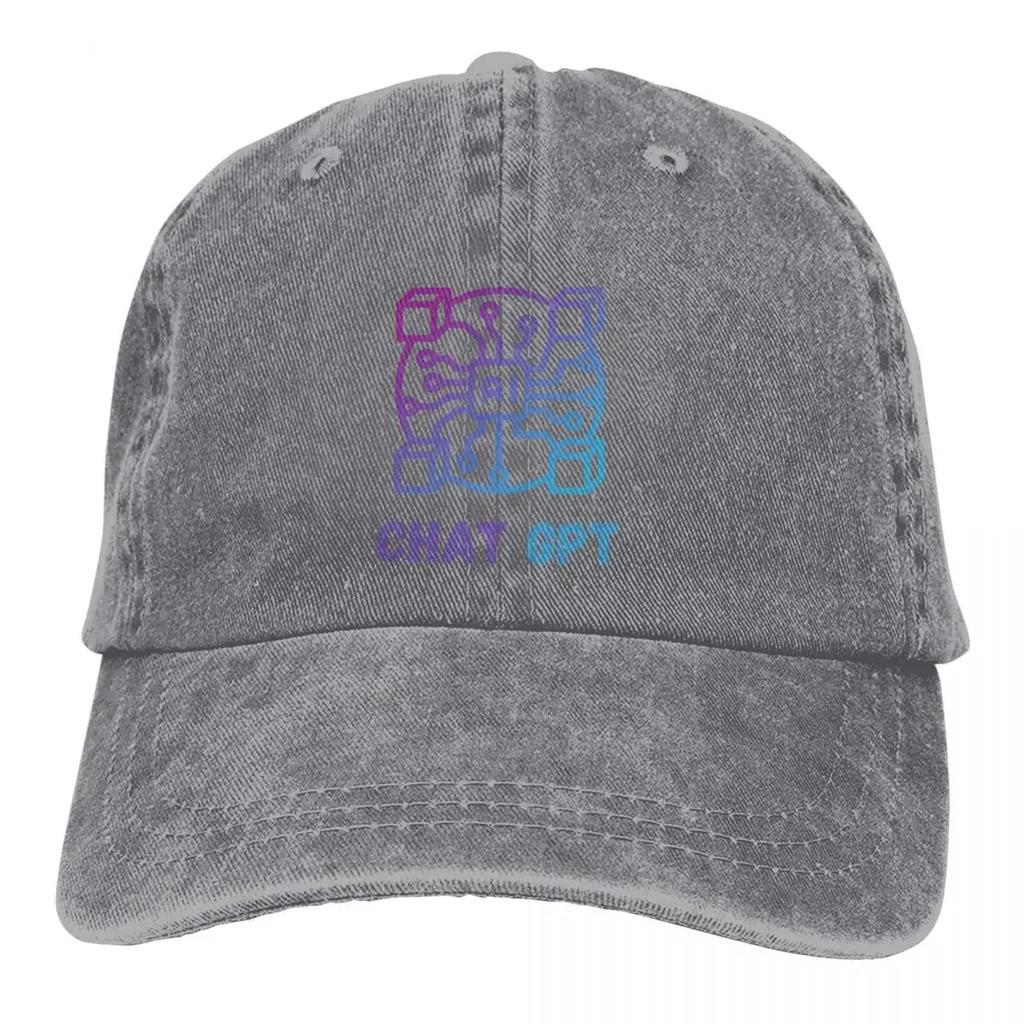 Sommermütze Sonnenschild AI CPU Hip Hop Kappen ChatGPT Cowboyhut Schirmmütze Trucker Dad Hats