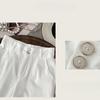 New White Tencel Linen Wide-Leg Pants for Women, Summer Thin Anti-Wrinkle Cotton Linen Suit Pants, Draped Ice Silk Pants