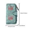 Coffee Mom Club Long Zipper Wallet Large Capacity Card Holder Unisex Clutch Bag Fashionable Zipper Coin Purse Perfect For Daily Commute Travel