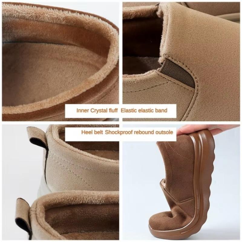 Mode 2024 bottes de neige pour femmes bottes à plateforme bottes d'hiver décontractées pour femmes bottes en cuir peluche antidérapantes pour femmes 39 40