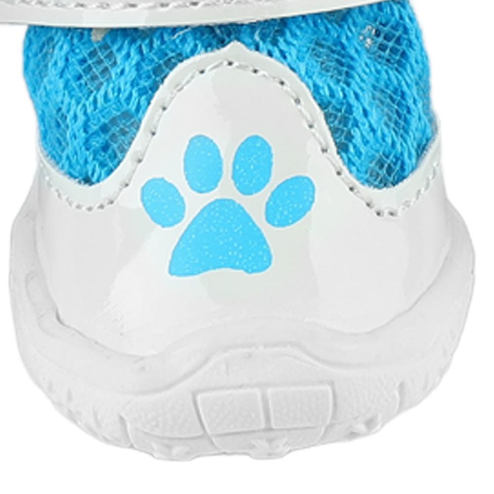 4pcs Skid Tough Sole Breathable Pet Shoes Summer Puppy Footwear  Summer Outside Travel