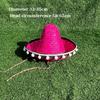 Colorful Straw Hats Mexican Style Men Women Summer Hats New Wide Brim Hats  for Halloween Party