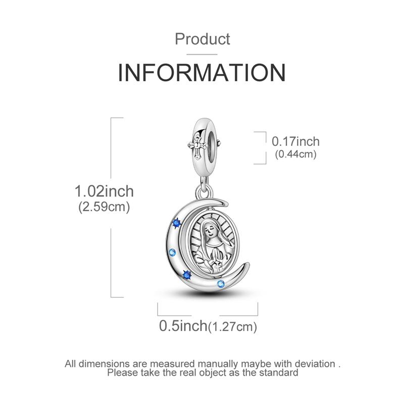 Copper Blue Series Dragon Car Crucifix Charms Beads Fit Original Bracelet Charm Diy Jewelry Pendants Dangle Gift For Woman