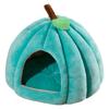 Cozy Semi-enclosed Pumpkin Cat Bed Warm Plush Cave House Washable Cushion Non-slip Small Dog Halloween