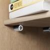 60pcs Self-Tapping Screws Cabinet Laminate Shelf Support Pegs with Non-Slip Sleeve Shelves Kitchen Glass Furniture Closet Shelf Pins