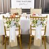 Outdoor Wedding Decoration Rose Chair Back Flower Wedding Car Mirror Flower Wedding Corridor Hotel Chair Back Flower