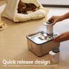 3.5L Stainless Steel Cat Water Fountain Wireless Automatic Metal Dog Water Dispenser Battery Operated Pet Drinking Fountain