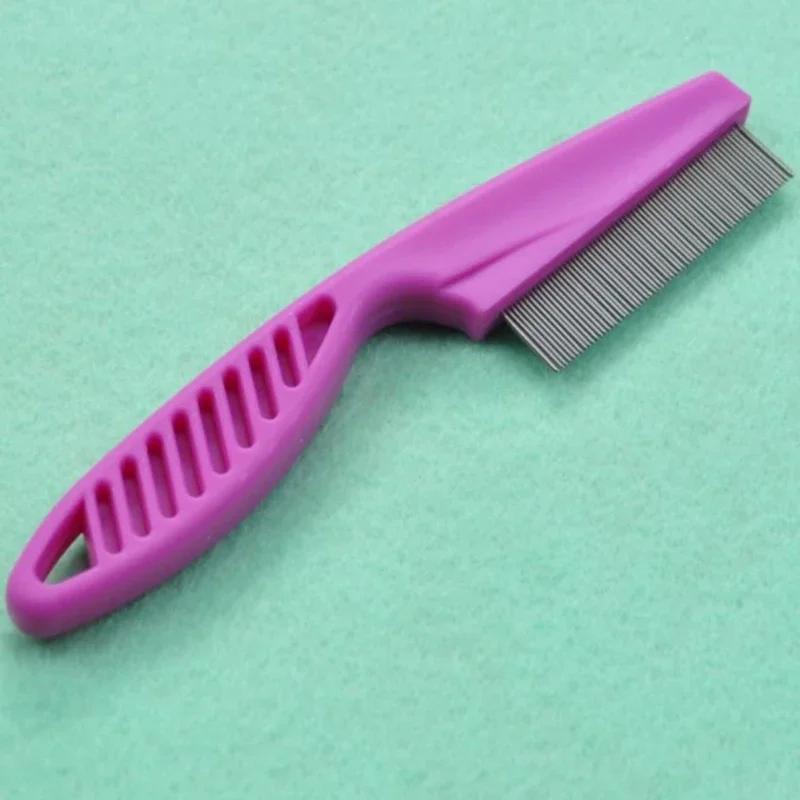 Pet Cat Dog Flea Comb for Home Animal Care, Stainless Steel Comfort Flea and Hair Grooming