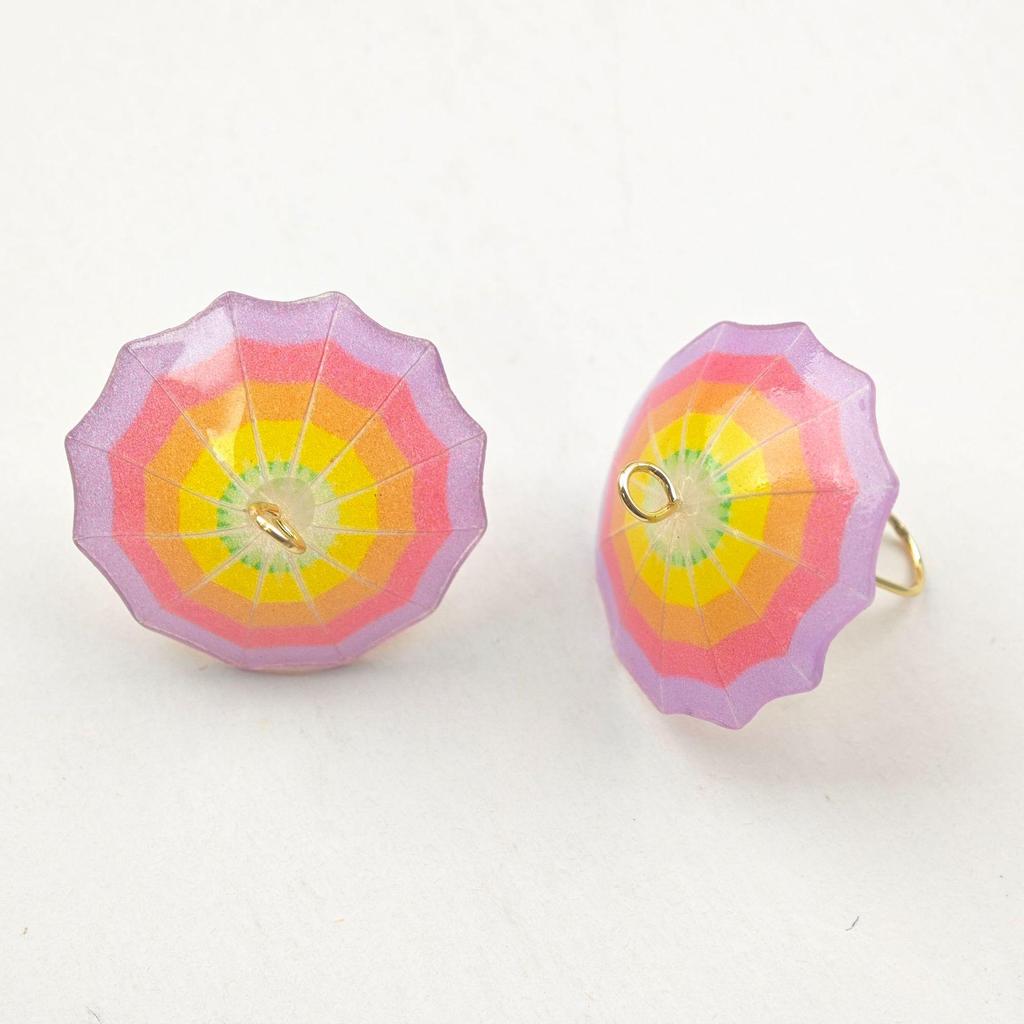 Kolorowy Mini Parasol DIY Akcesoria do Biżuterii na Kolczyki i Wsuwki do Włosów