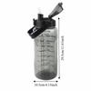 PC Sports Water Bottle 2L/67.63oz Leakproof Water Bottle Durable Water Bottle With Straw  Outdoor