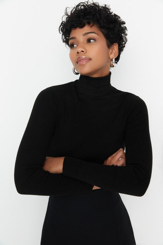 Women's Fashionable Stylish Sweater Black-Multicolor Double Pack Knitwear Sweater